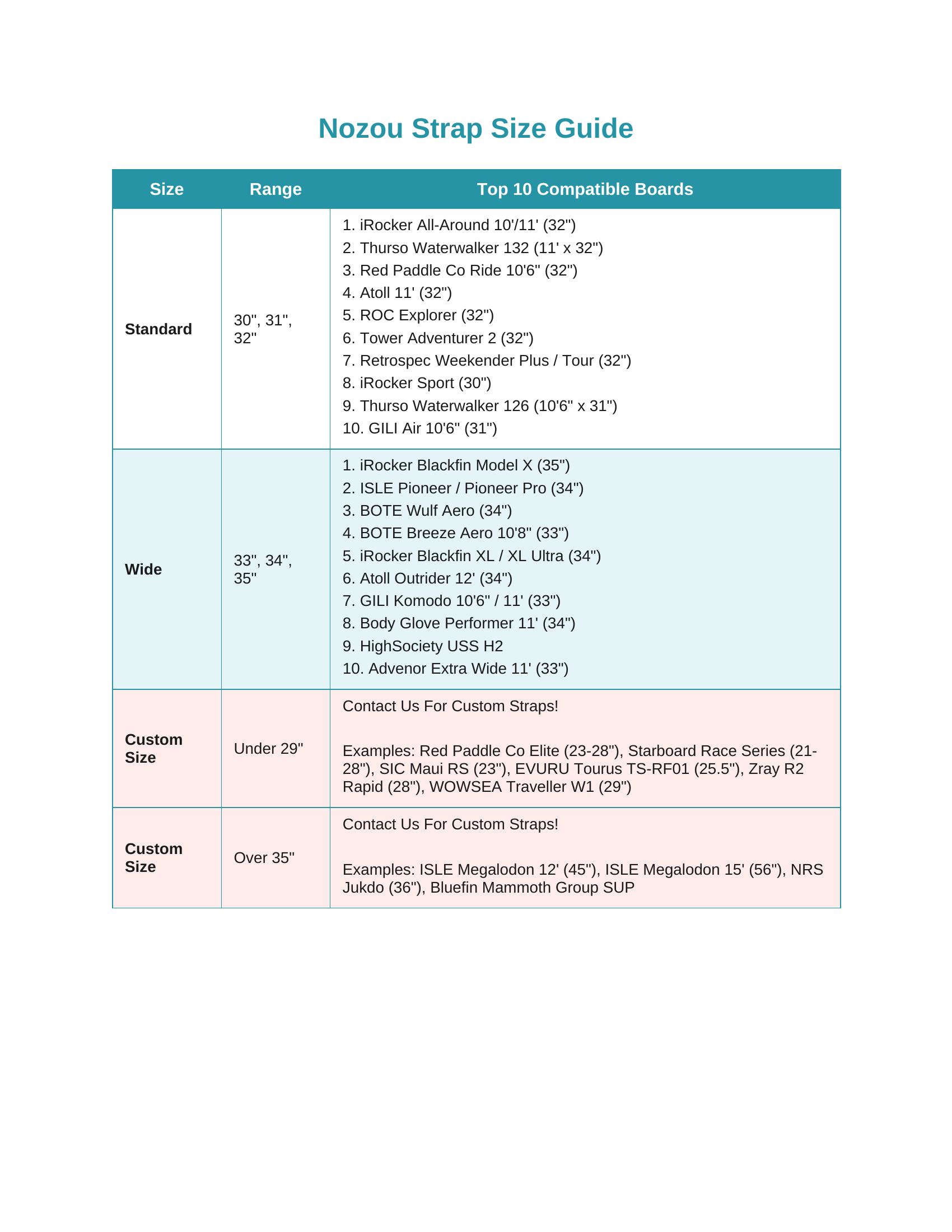 Mesa Paddleboard Strap