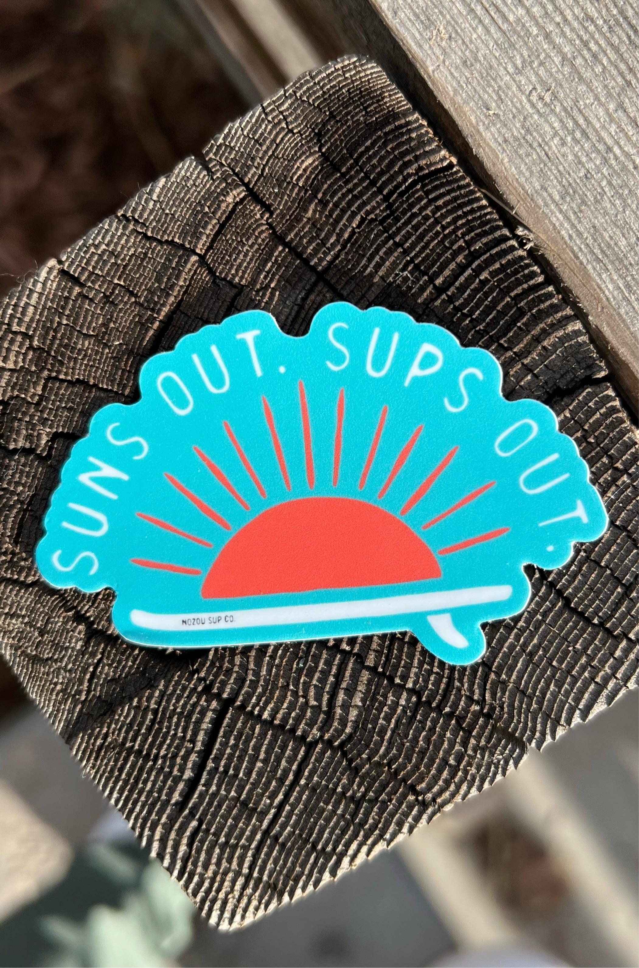 Back in Stock! Suns Out SUPs Out Sticker